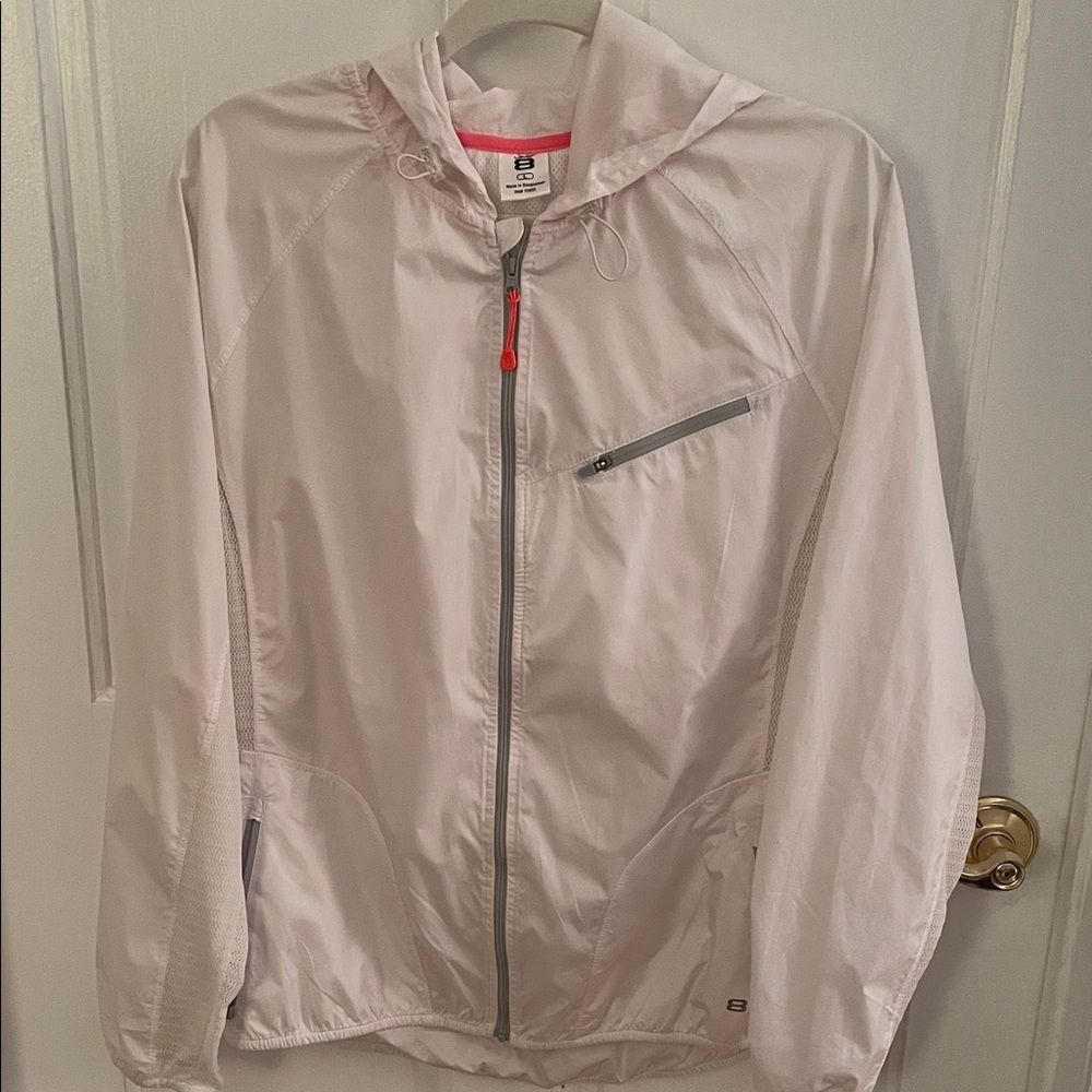 Layer 8 white and Gray Windbreaker size L